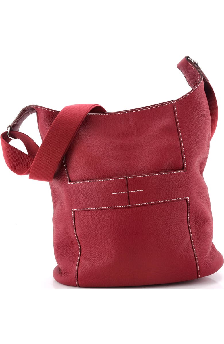 Pre-Owned Hermes Sac Good News Bag Leather GM, Main, color, Rubis