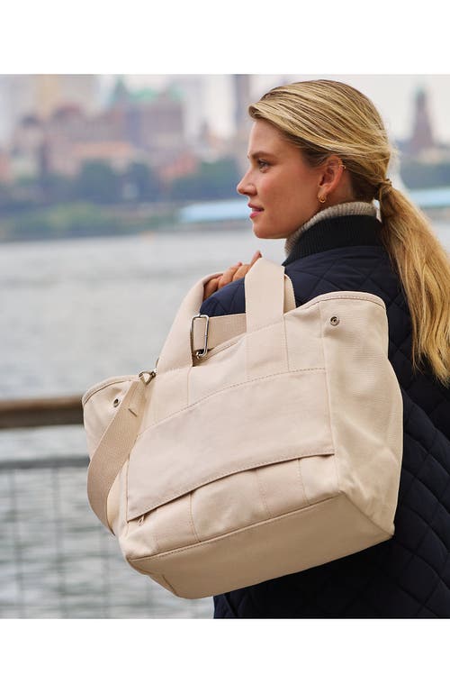 Lands' End Canvas Multiway Pocket Tote In Natural