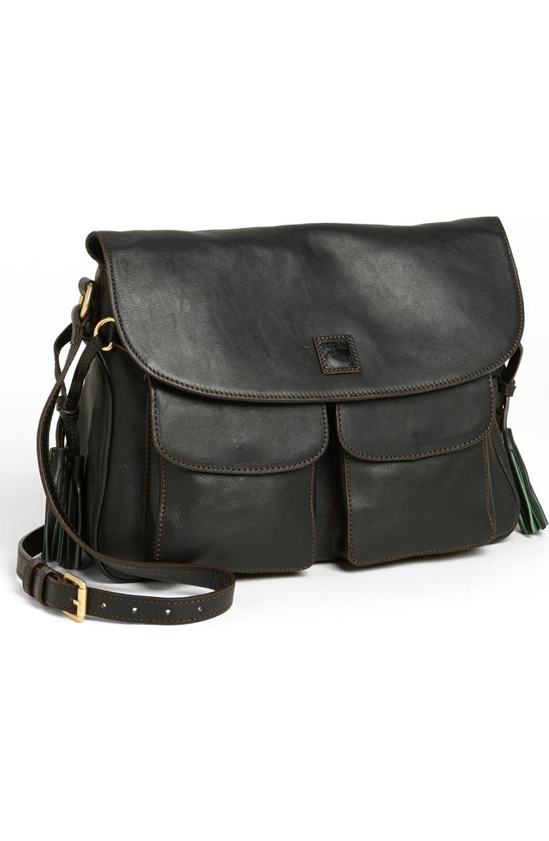 Dooney & Bourke 'Florentine' Foldover Flap Shoulder Bag, Medium, Main, color,
