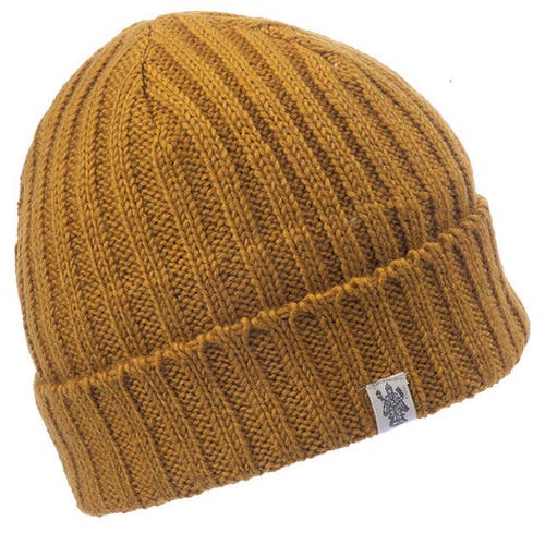 Nirvanna Designs Clyde Rib Fold Cap In Honey