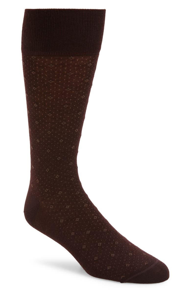 Nordstrom Signature Diamond Socks, Main, color, 