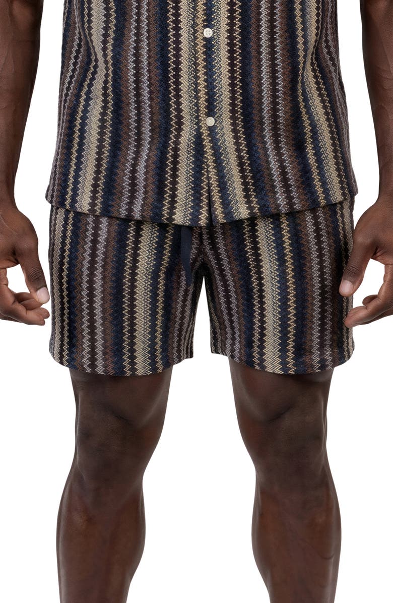 Maceoo Knit Drawstring Shorts, Main, color, Brown