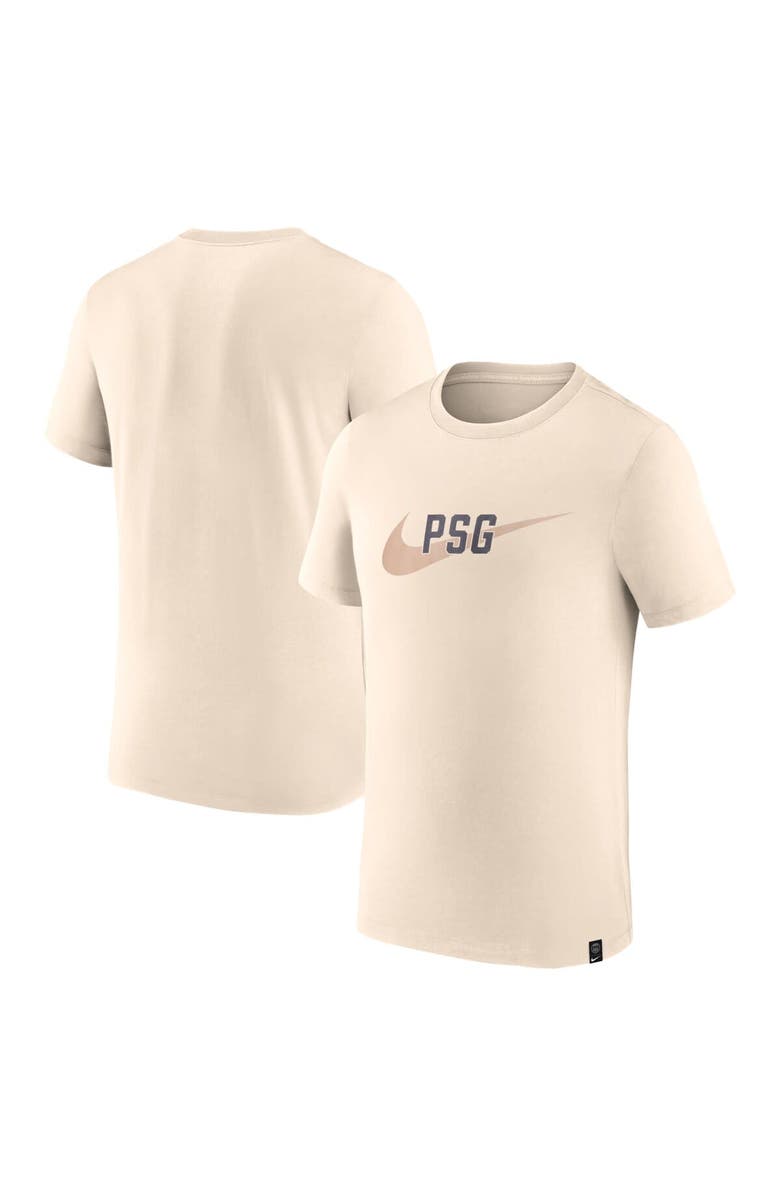 Nike Men's  Nike  Cream Paris Saint-Germain Swoosh T-Shirt, Main, color, 
