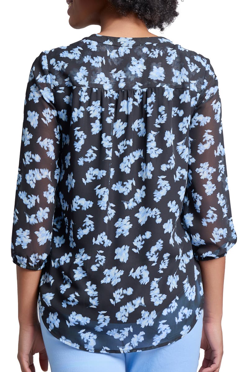 Jones New York Floral Print Tunic, Alternate, color, 