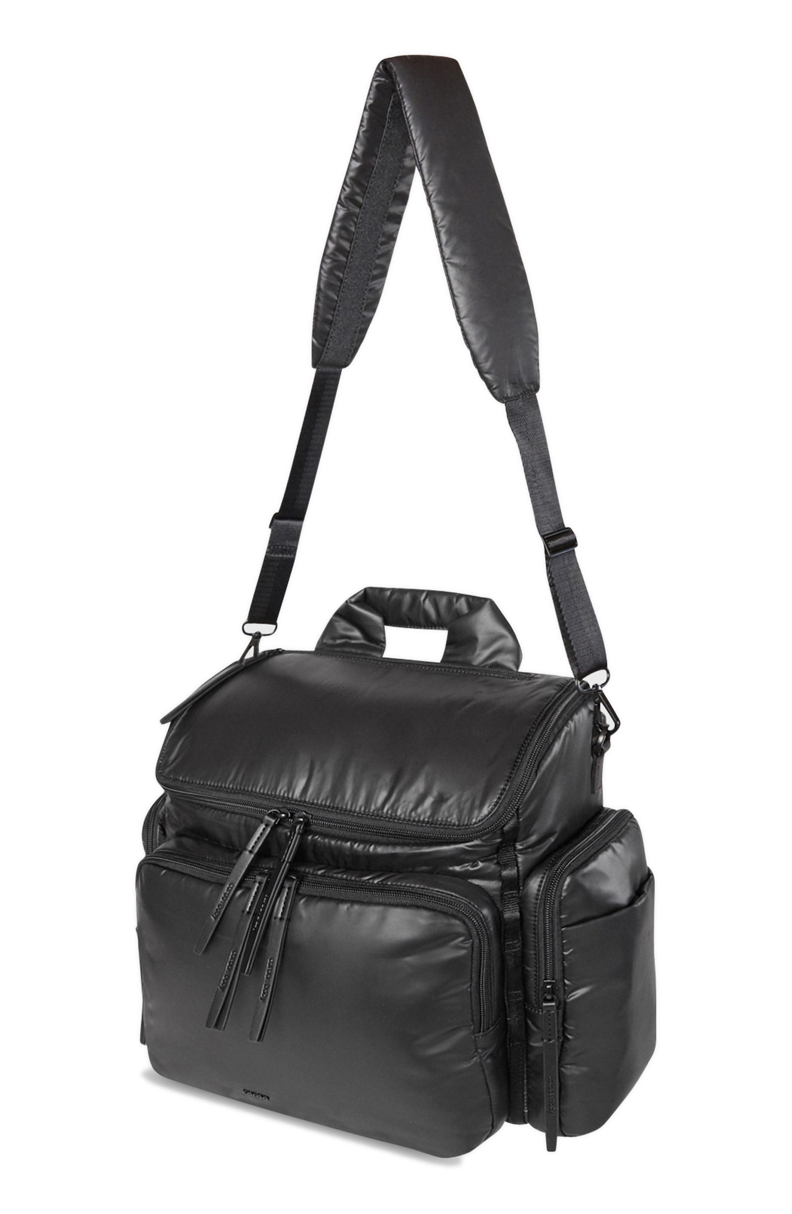 Caraa Medium Baby Bag Diaper Bag, Alternate, color, Black