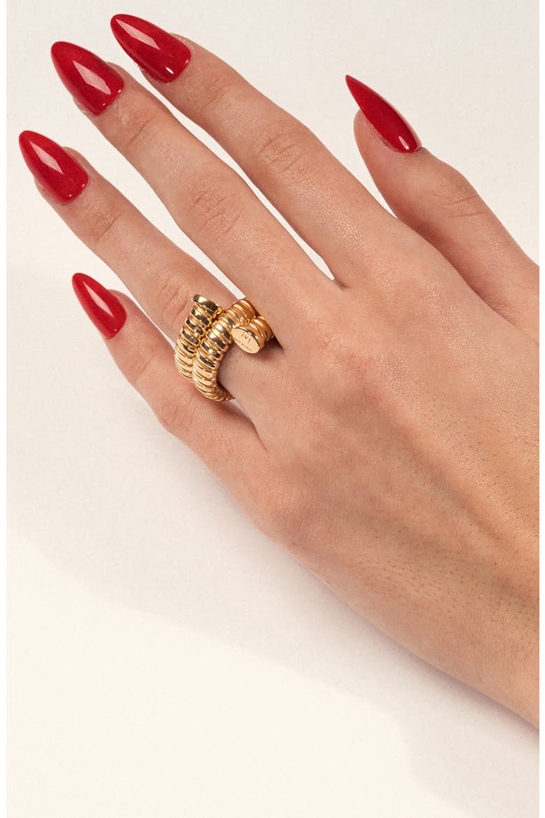 Gaia Triple Twist Ring, Alternate, color, YELLOW GOLD