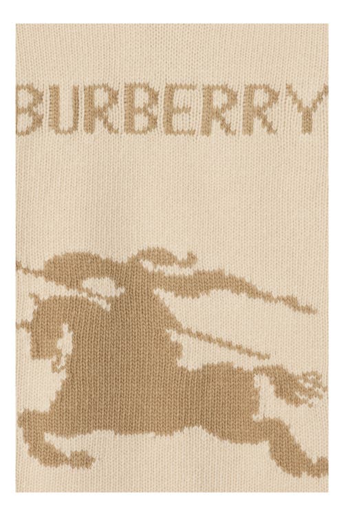 Burberry Ekd Wool-cashmere Crewneck Sweater In Brown