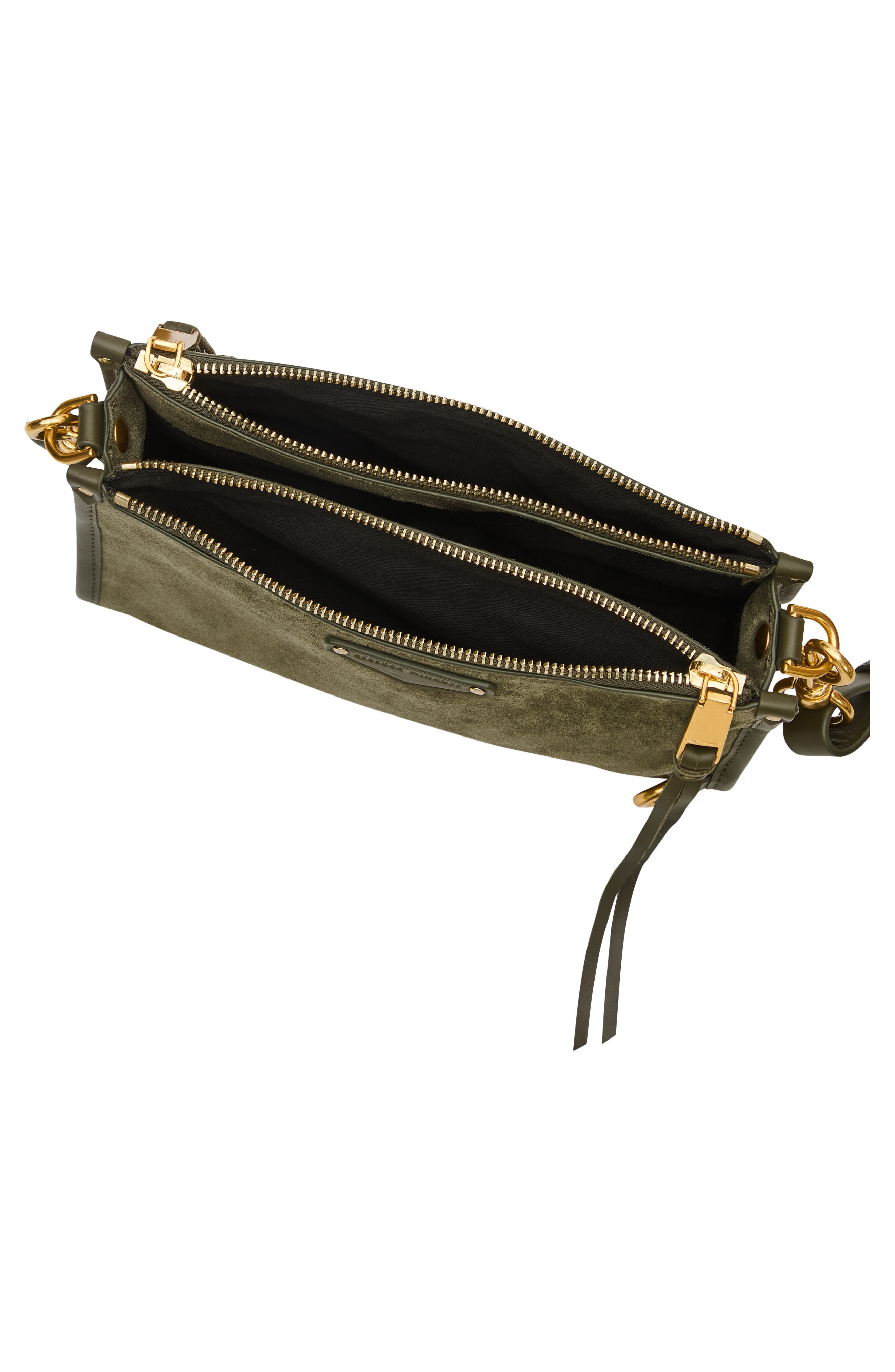 MAB Small Leather Crossbody Bag, Alternate, color, OLIVE