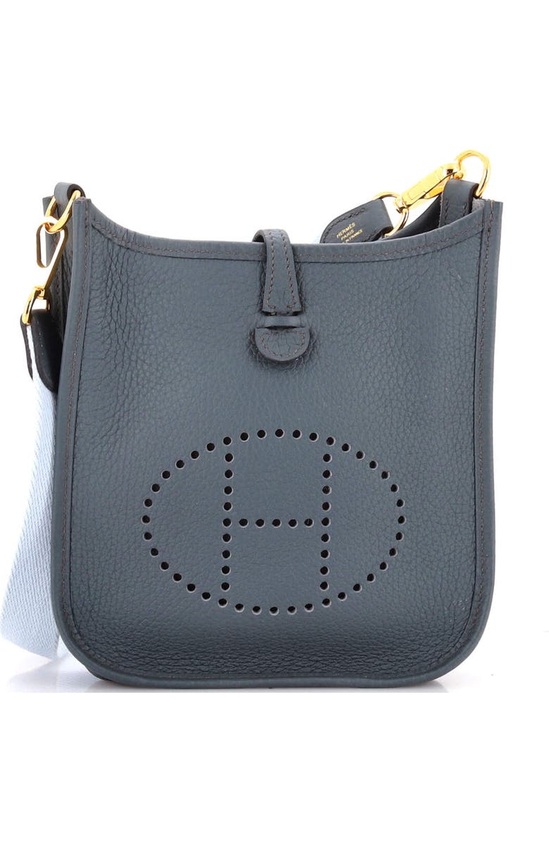 Pre-Owned Hermes Evelyne Bag Gen III Clemence TPM, Main, color, Bleu Orage