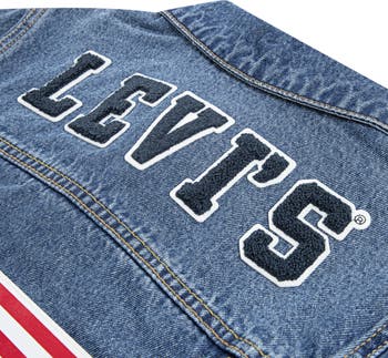 Kids' Denim Patchwork Trucker Jacket