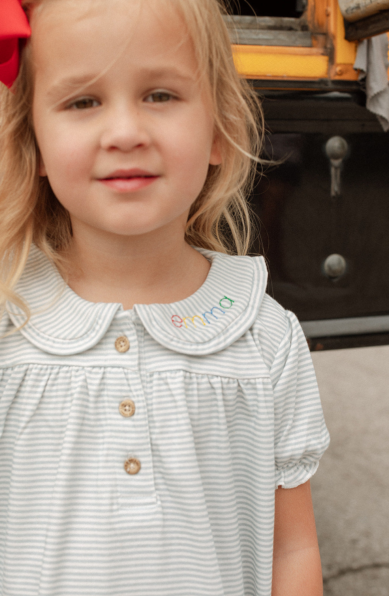 Little Paper Kids Libby Knit Dress, Alternate, color, Light Blue Stripe