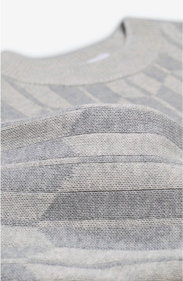 AKASHI-KAMA Arrow Crewneck Sweater, Alternate, color, Grey