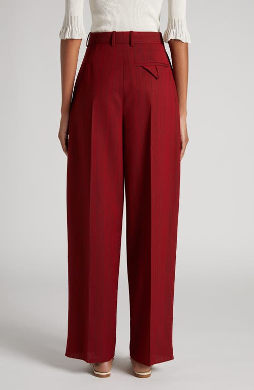 Bottega Veneta Subtle Stripe Wool Blend Pants