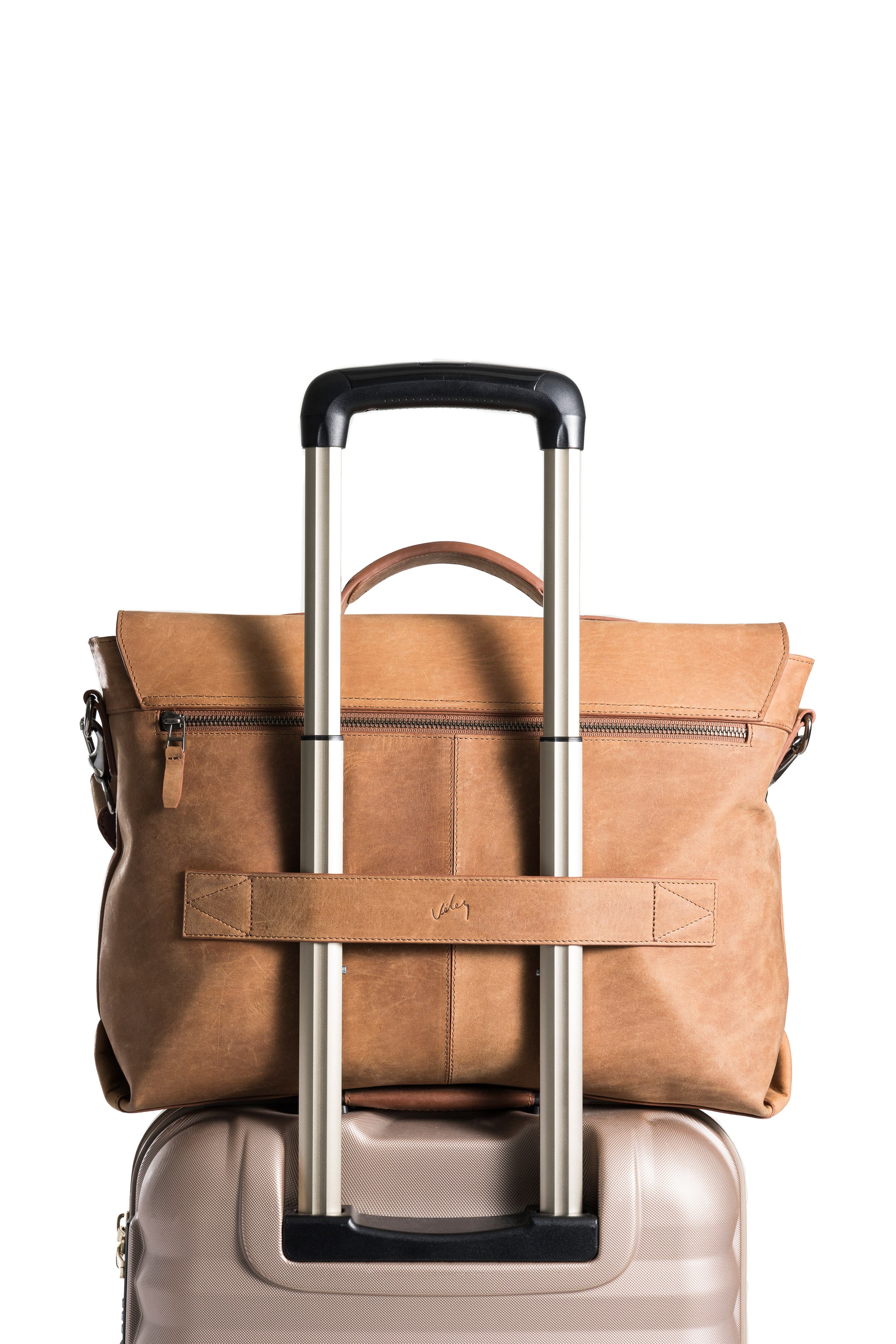 Velez Top Grain Leather Messenger Bag for Men and Women Briefcase Laptop Bag, Alternate, color, Brown