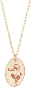 Set & Stones Louise Birth Flower Necklace
