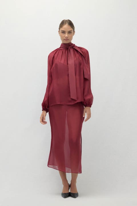 Amara Silk Organza Blouse