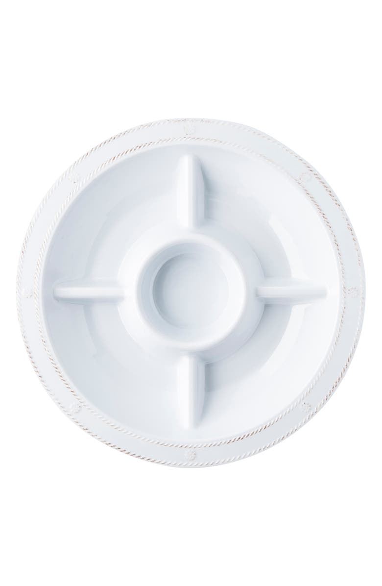 Juliska Berry and Thread Sectioned Melamine Serving Tray, Alternate, color, Whitewash