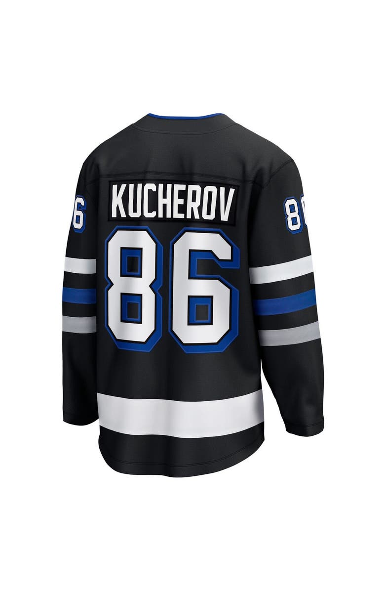 FANATICS Men's Fanatics Nikita Kucherov Black Tampa Bay Lightning Alternate Premier Breakaway Player Jersey, Alternate, color, 
