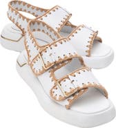 Forever & Always Shoes Douro Braided Rope Strap Leather Sandal