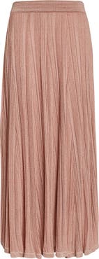 Zimmermann Lucky Metallic Rib Maxi Skirt