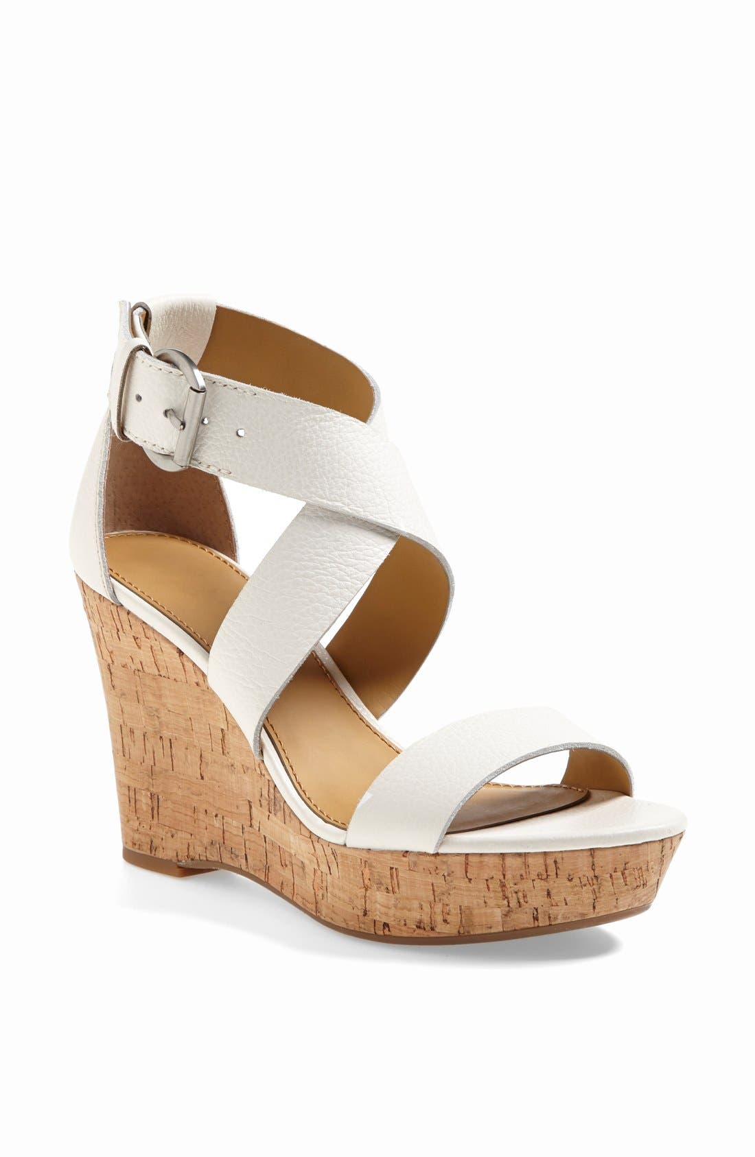 'Sitar' Sandal, Main, color, WHITE