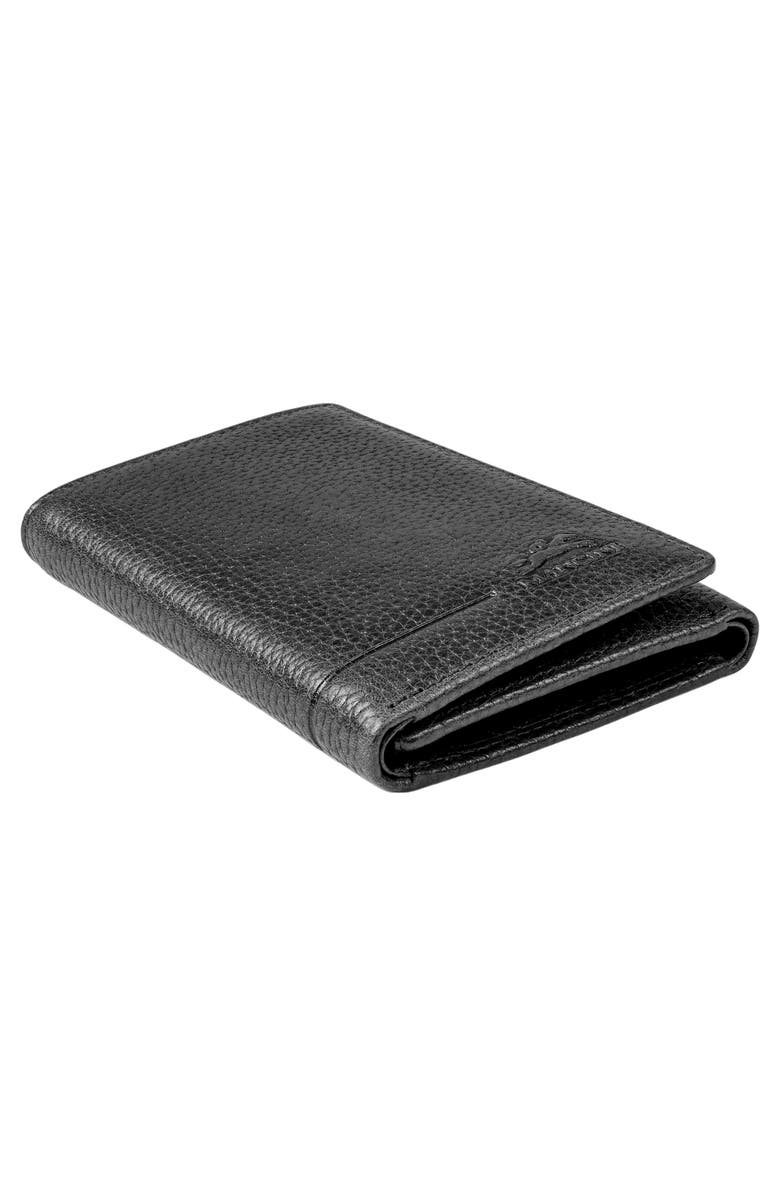 Mancini Fifth Ave RFID Leather Trifold Wallet, Alternate, color, Black