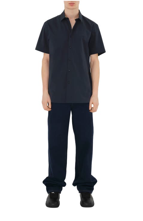 Slim Fit Stretch Cotton Shirt