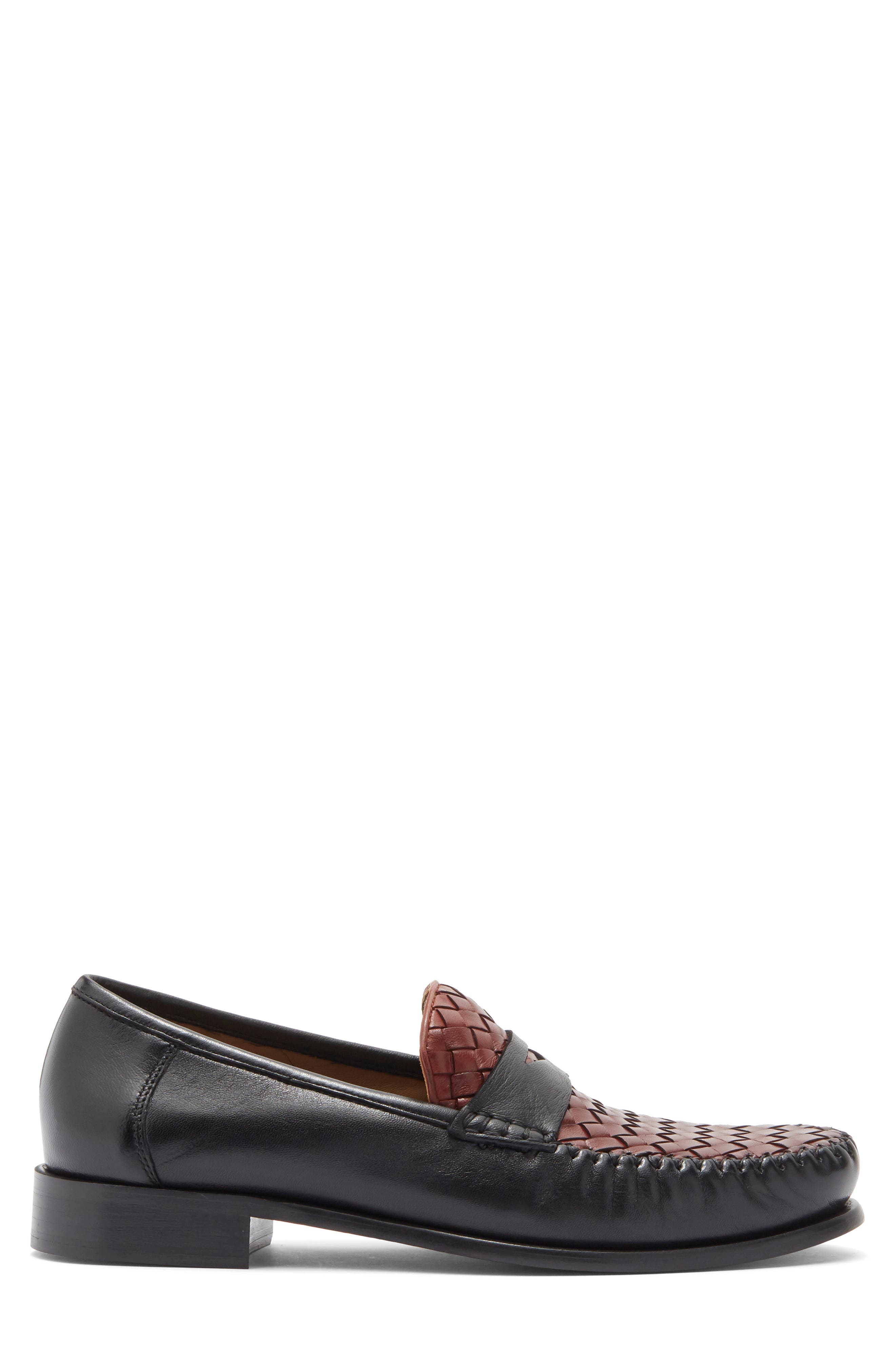 Penny Loafer, Alternate, color, BLACK/ LUGGAGE