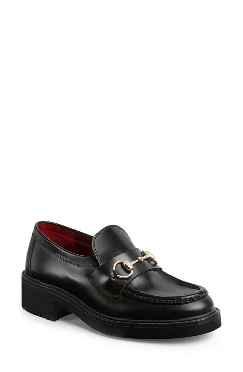 Black gucci loafers womens online