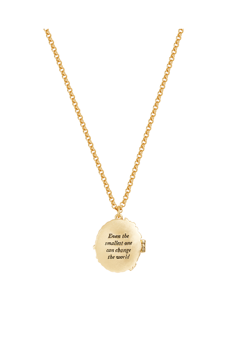 x Peter Rabbit Cameo Locket Necklace, Alternate, color, Gold