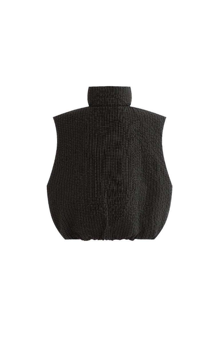MOUSTACHE Grid-Pattern Quilted Vest, Alternate, color, Black