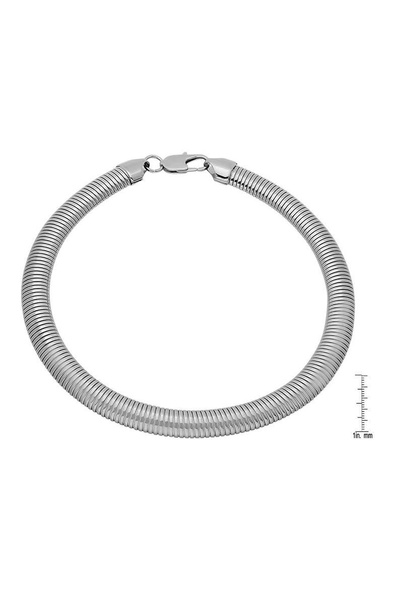 Omega Chain Necklace, Alternate, color, SILVER