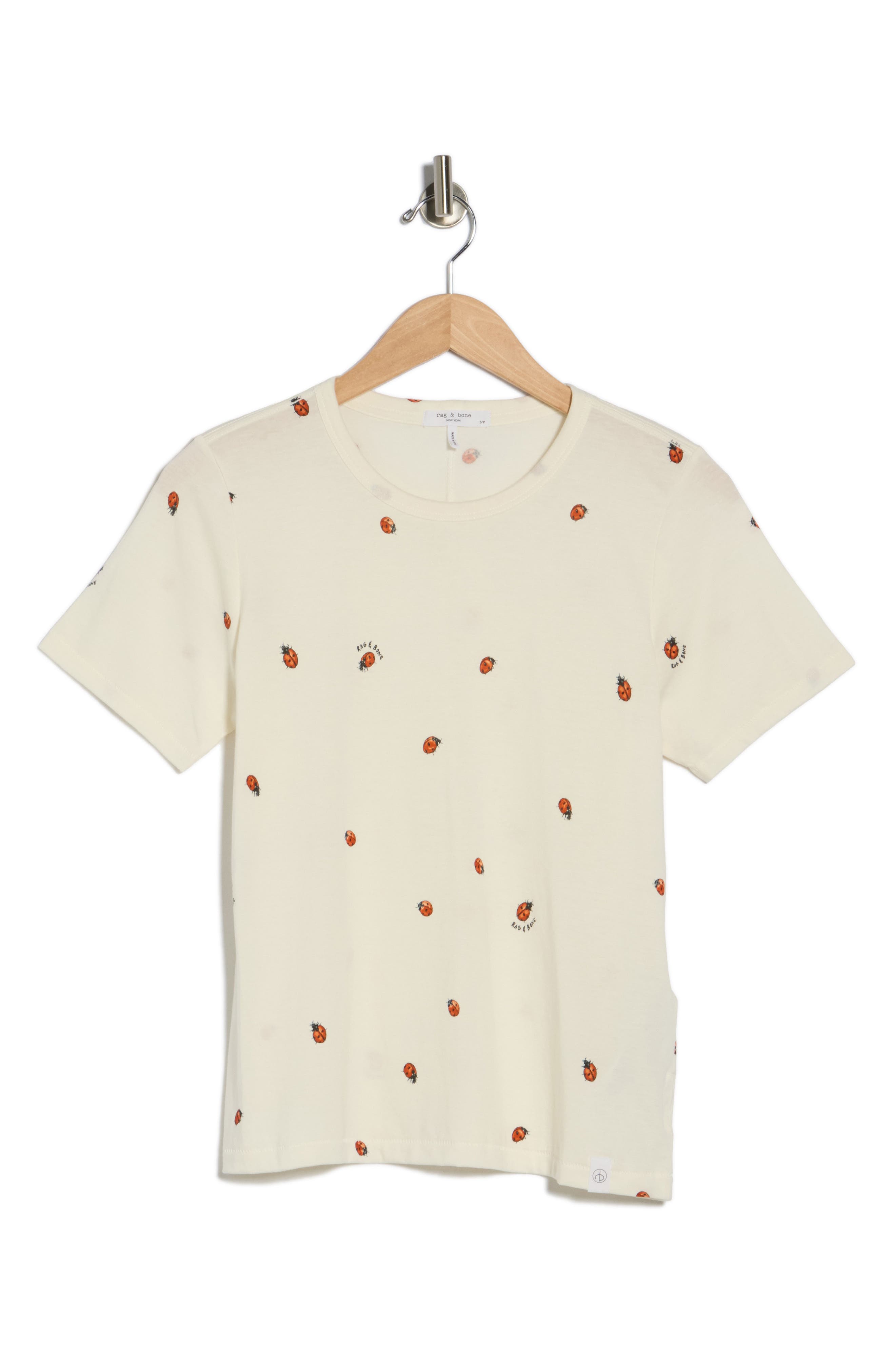 rag & bone Ladybug Cotton Blend T-Shirt