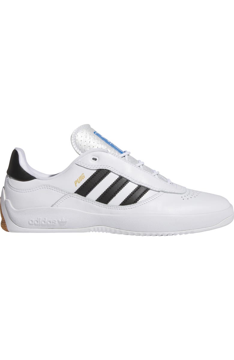 adidas Puig Samba Skateboard Sneaker, Alternate, color, White/Black/Blue/Gum
