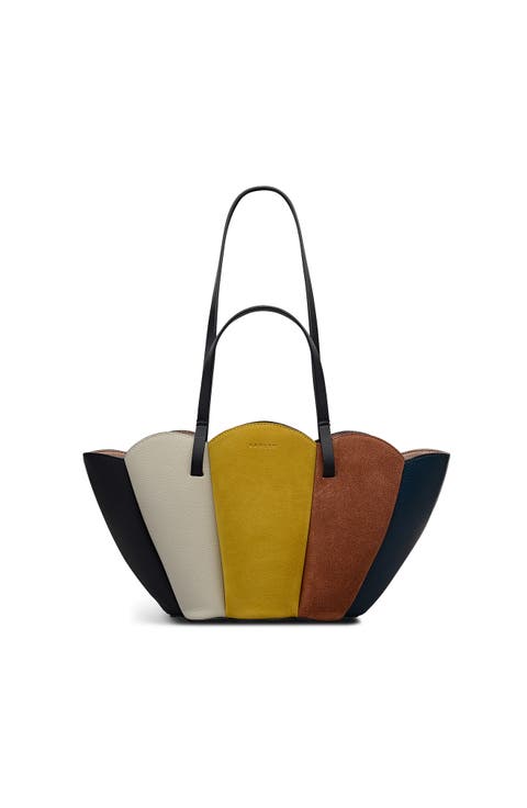 The Lily - Patchwork Small Open Top Satchel Bag