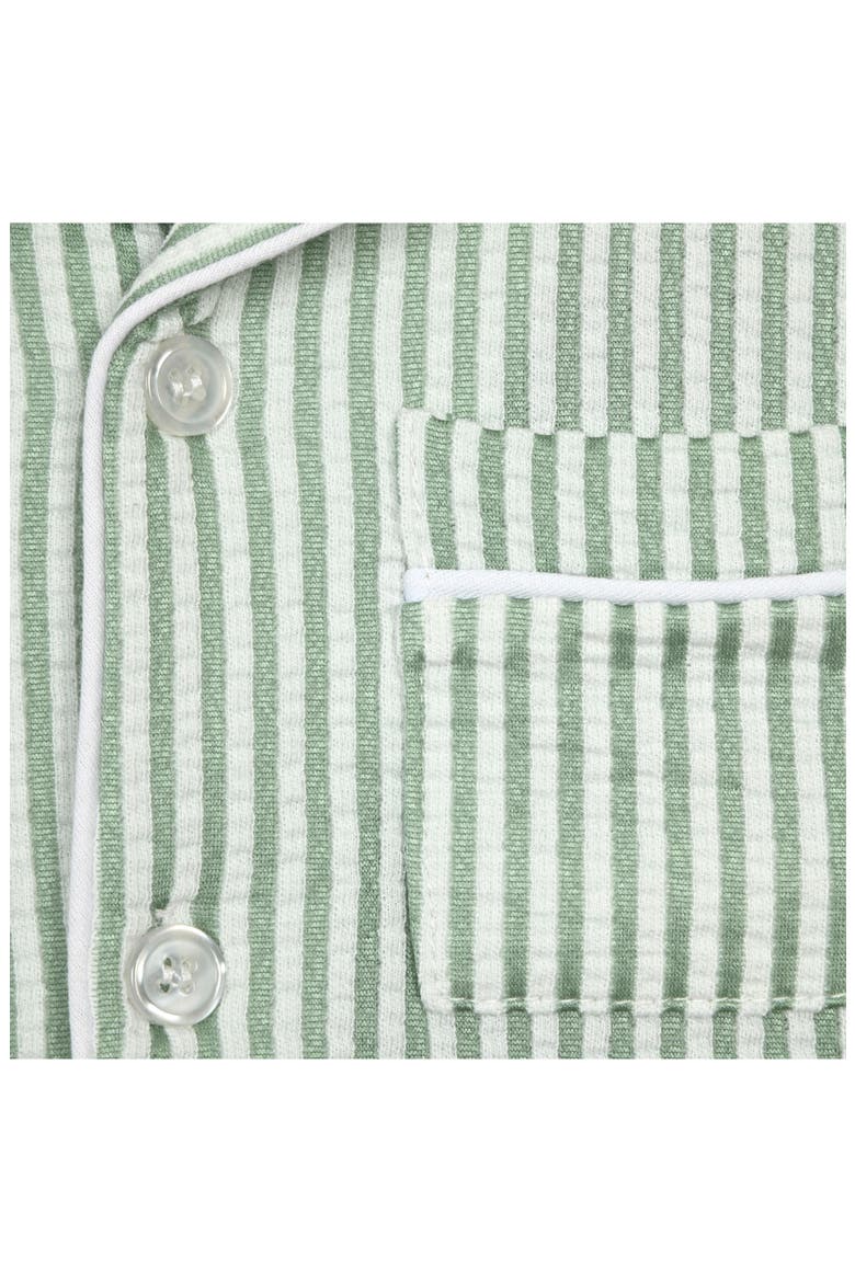 Kids' Two-Piece Short Pajamas & Scrunchie Set, Alternate, color, GREEN