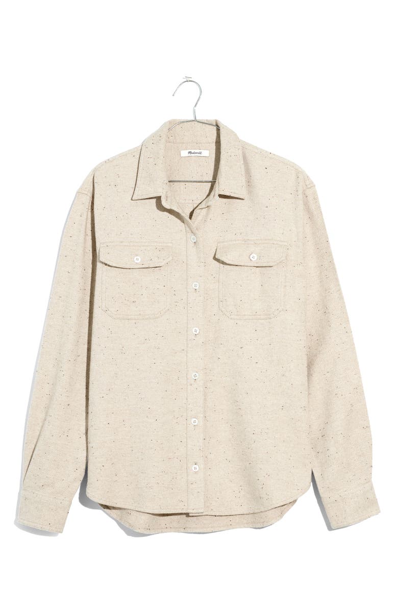 Madewell Donegal Flannel Kentwood Oversize Shirt Jacket, Alternate, color,