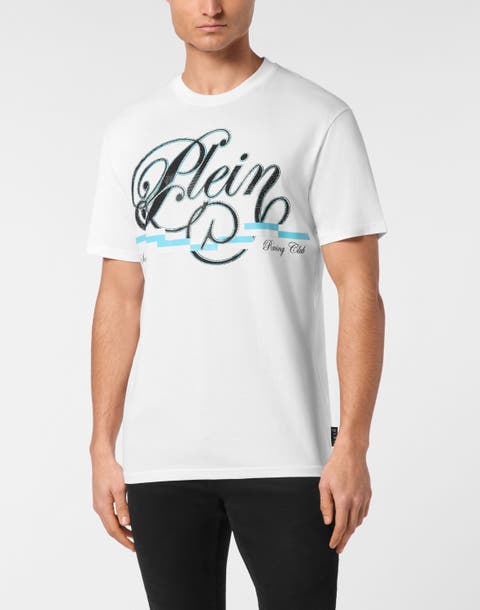 T-Shirt Round Neck Ss Coursive Border Men