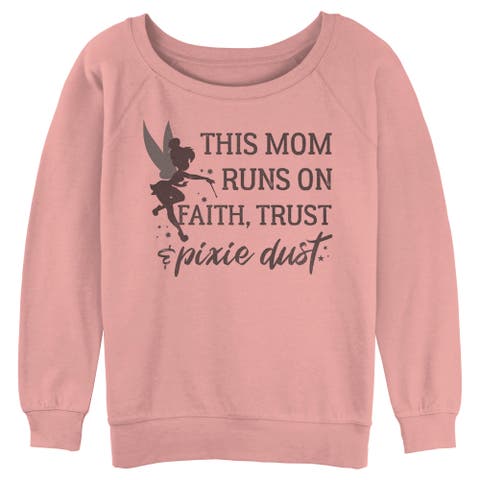 Junior's Peter Pan This Mom Runs on Pixie Dust  Sweatshirt