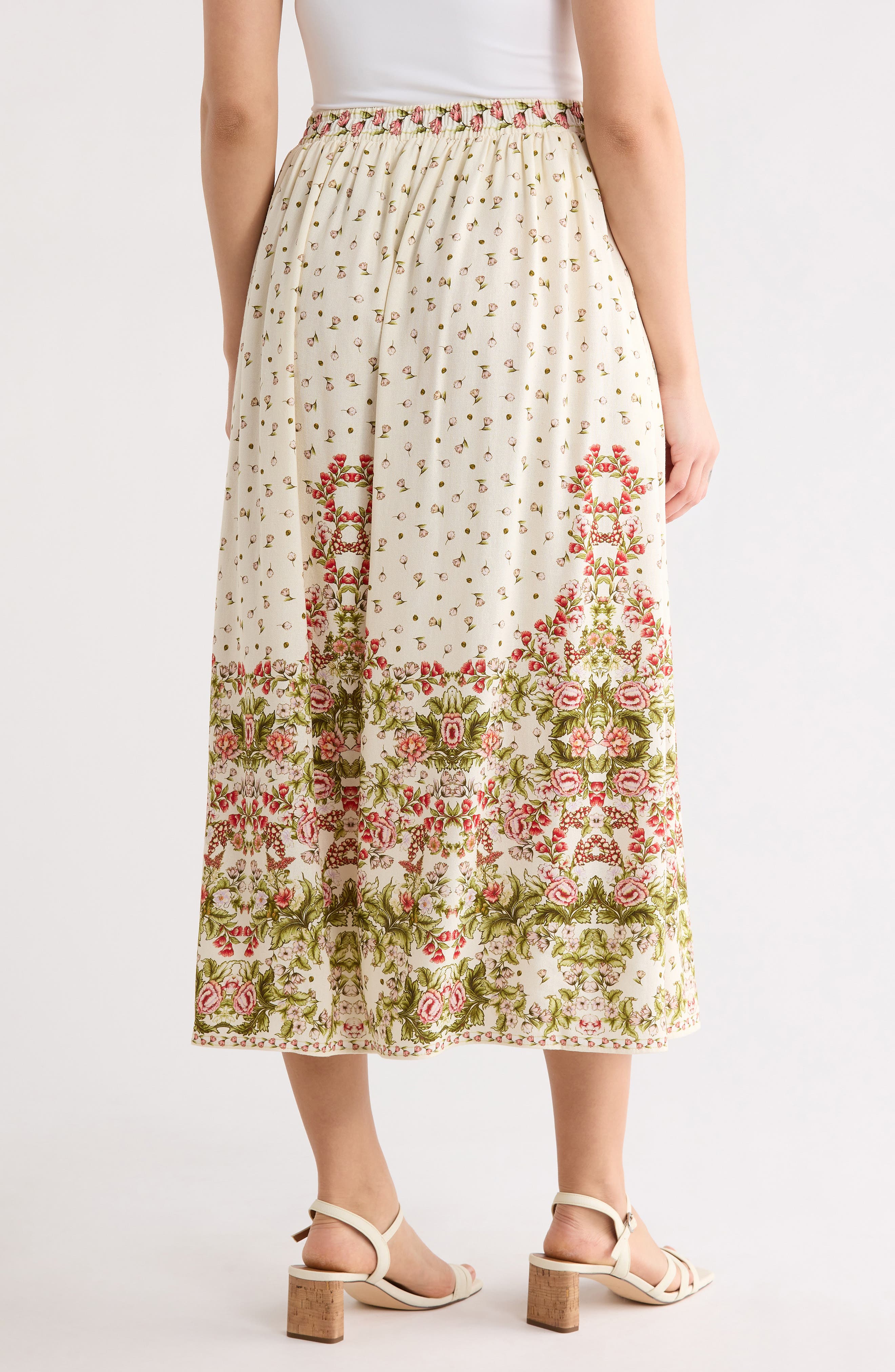 Border Print Maxi Skirt - image 4