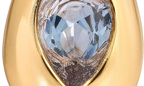 Ettika Glowing Teardrop Cubic Zirconia Stud Earrings In Blue