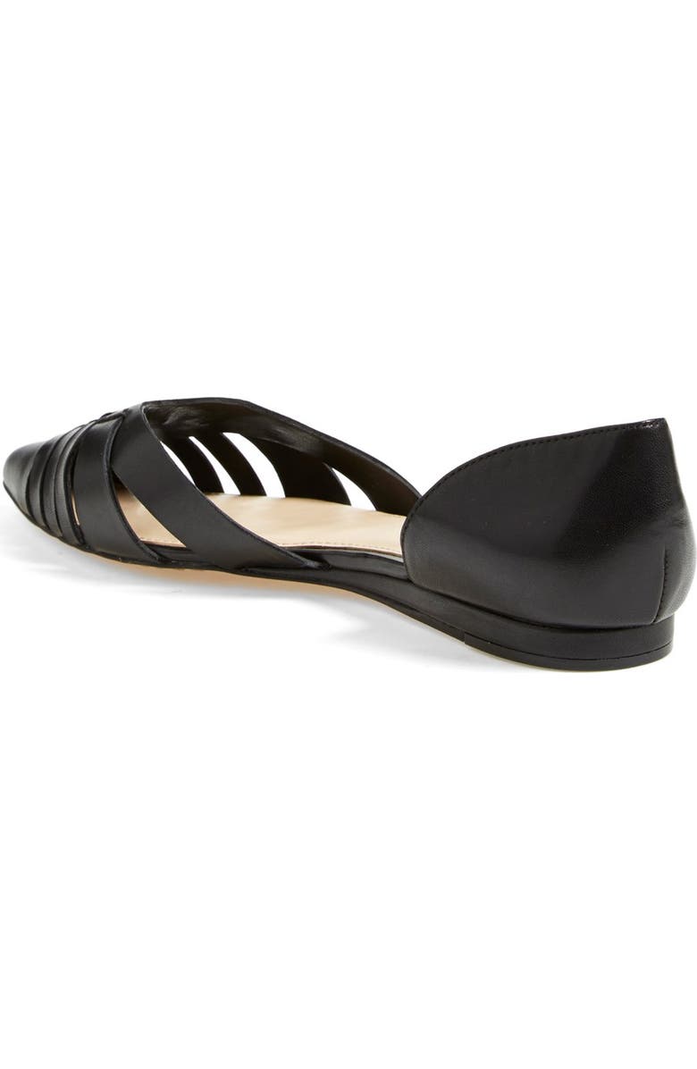 Vince Camuto 'Hallie' Woven Leather d'Orsay Flat, Alternate, color,