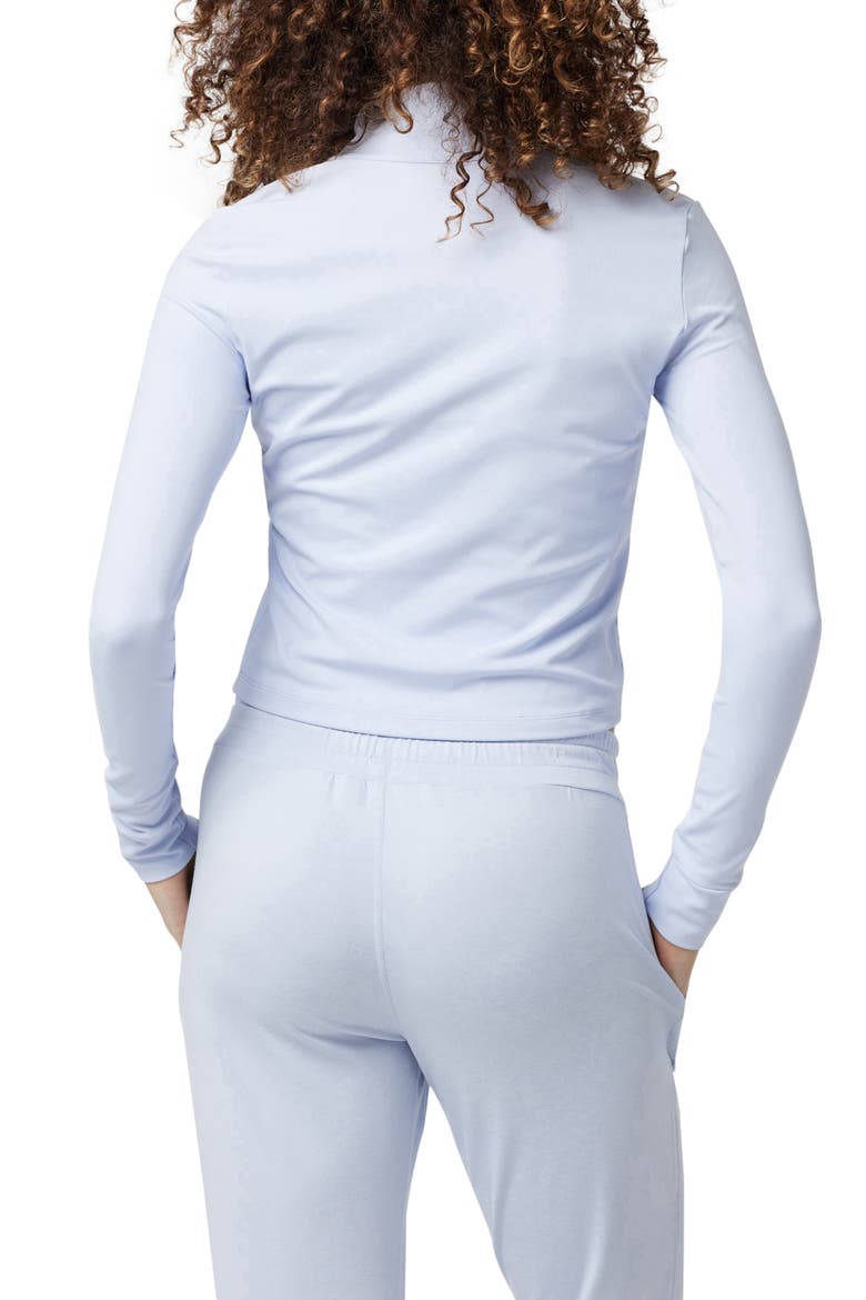 Studio Half Zip Top, Alternate, color, PERI