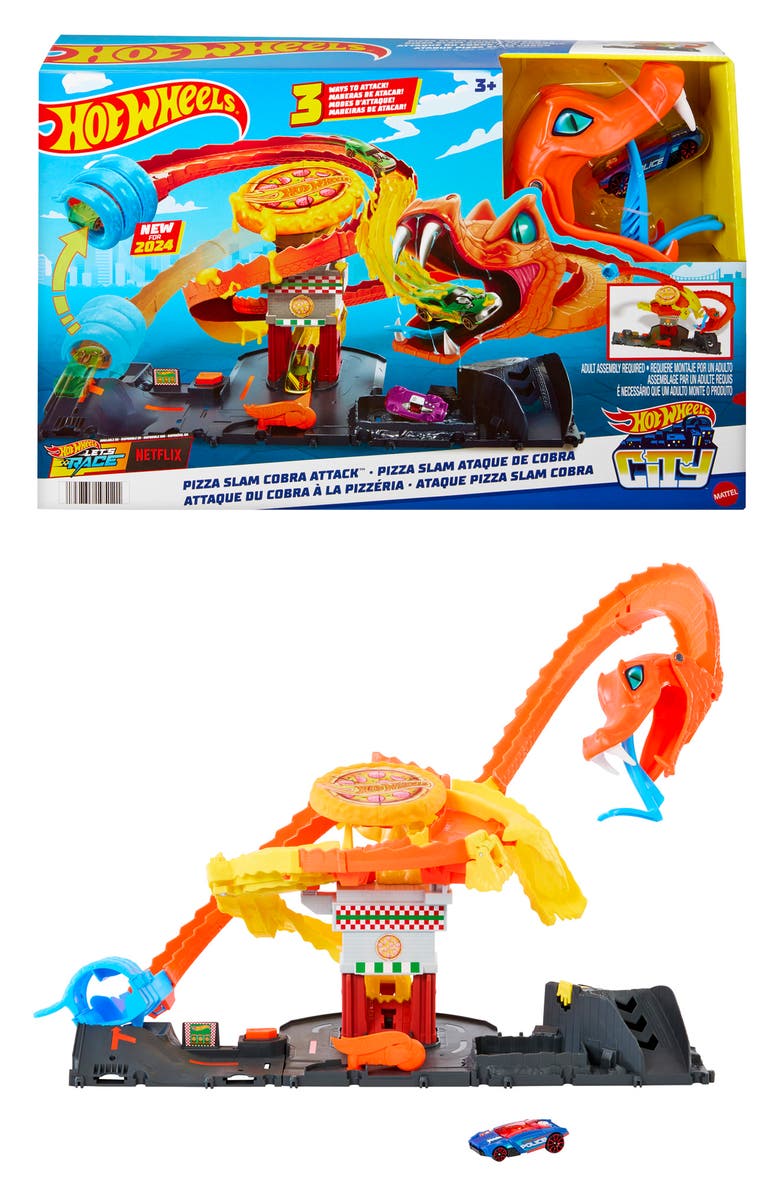 Mattel Hot Wheels<sup>®</sup> City Pizza Slam Cobra Attack Playset, Alternate, color,