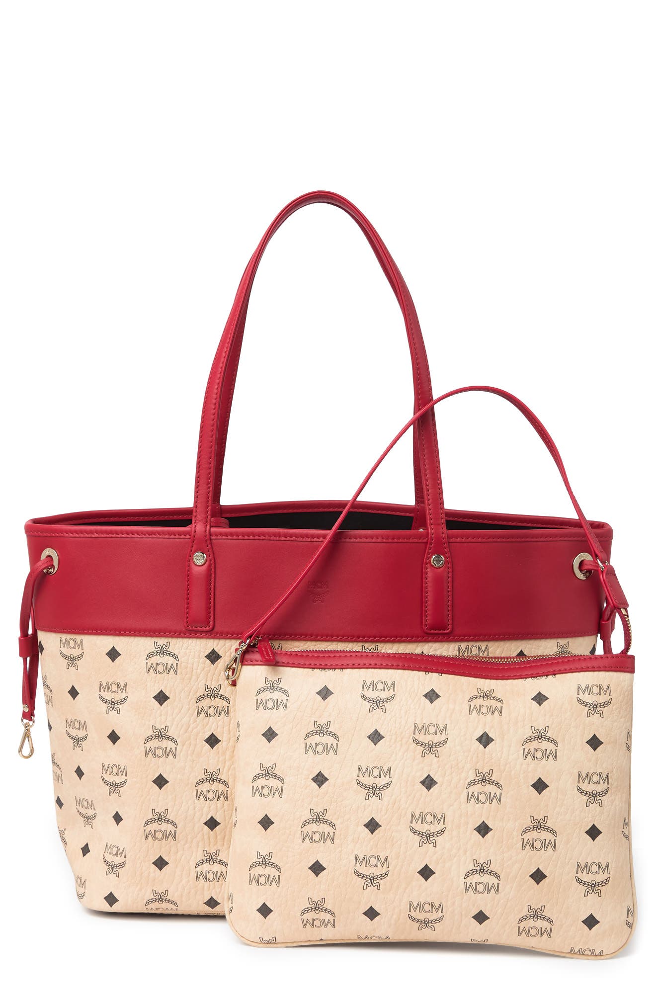 MCM Medium Shopper Bag, Alternate, color, 