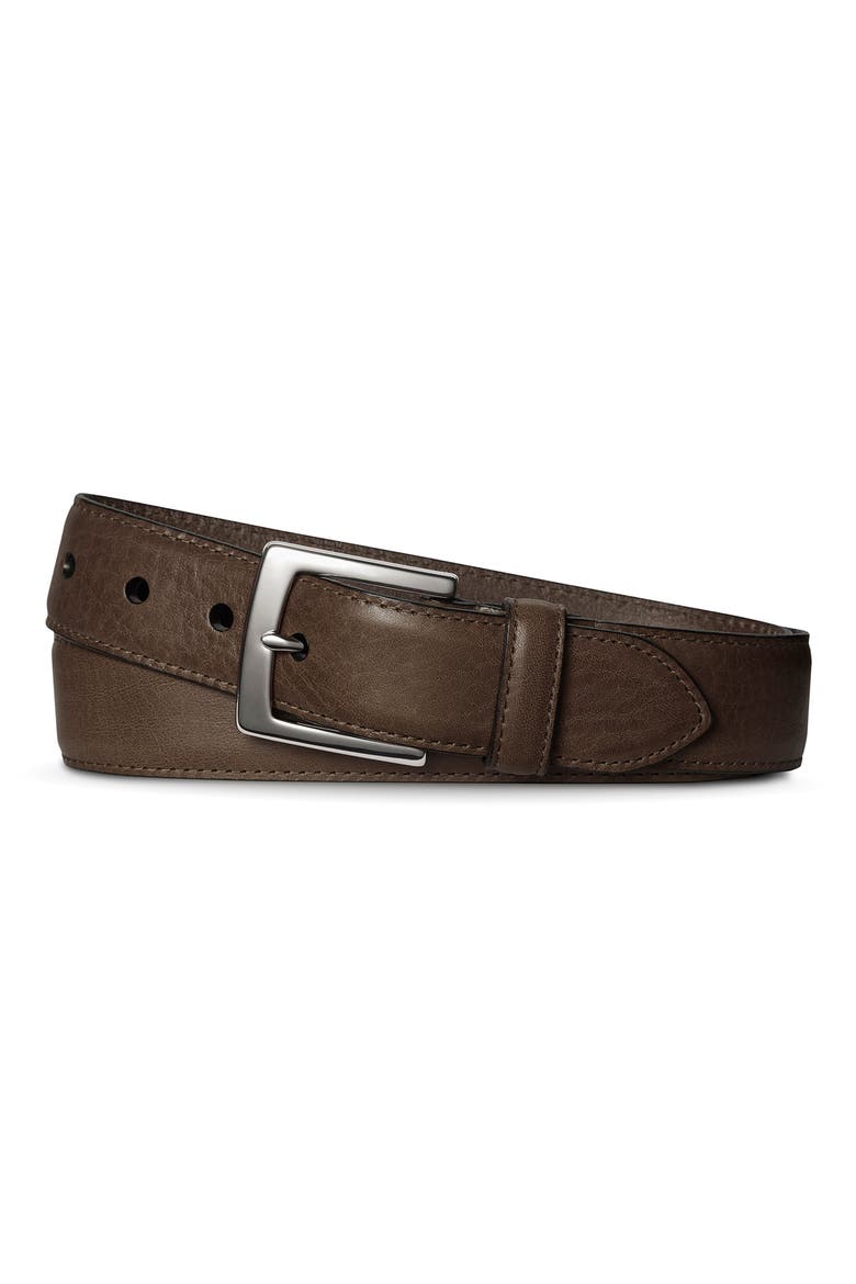 Bedrock Leather Belt, Alternate, color, DARKBROWN