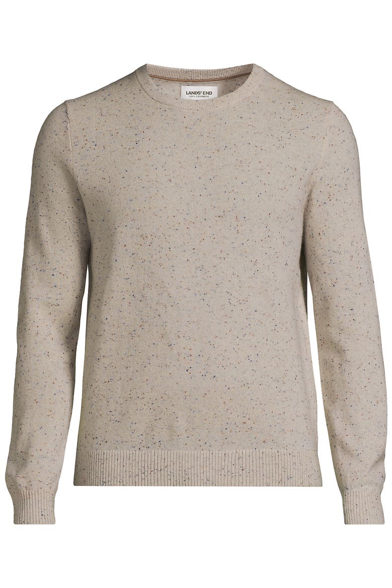 Fine Gauge Cashmere Sweater, Alternate, color, Solstice Donegal