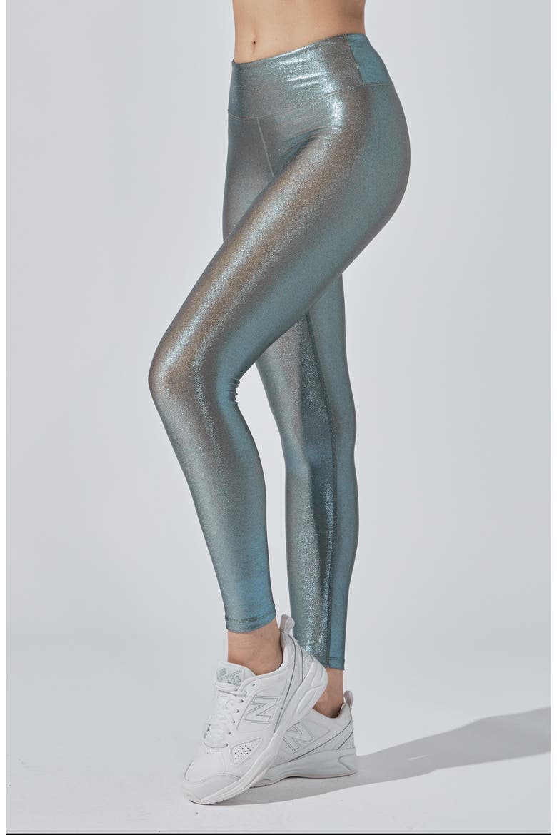 Marvel High Waist Sparkle Leggings, Main, color, BLUESTONE