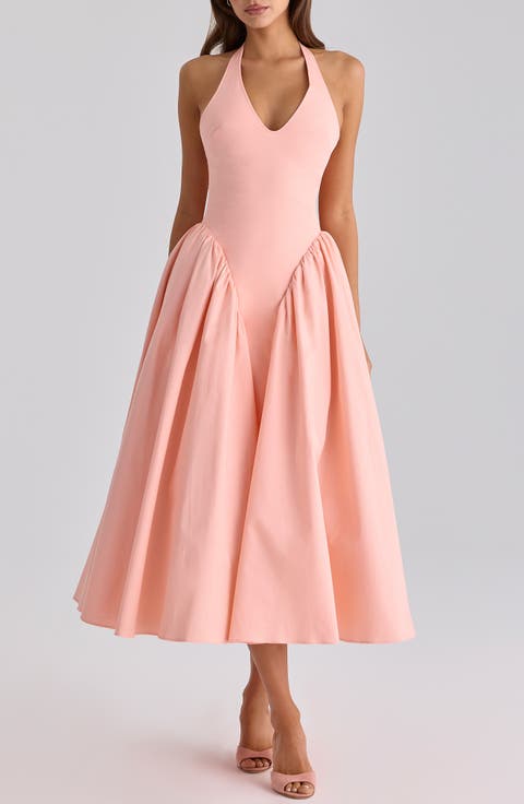 Marilyn Halter Stretch Cotton Midi Sundress