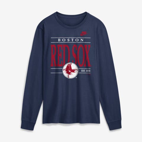 Men's Nike Navy Boston Red Sox Cooperstown Graphic Long Sleeve T-Shirt
